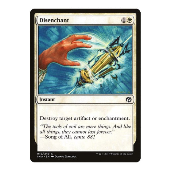 Disenchant (IMA) #15 Common (Moderately Played) Iconic Masters Magic: The Gathering: 2017
