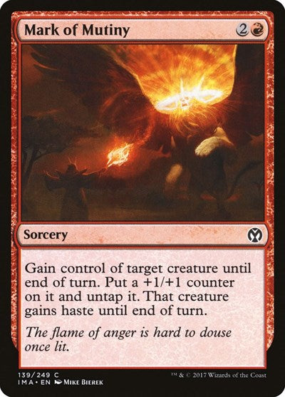 Mark of Mutiny (IMA) #139 Common (Lightly Played) Iconic Masters Magic: The Gathering: 2017
