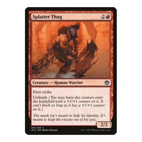 Splatter Thug (IMA) #146 Common Iconic Masters Magic: The Gathering: 2017
