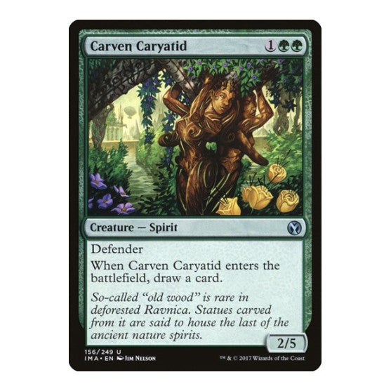 Carven Caryatid (IMA) #156 Uncommon (Foil Lightly Played) Iconic Masters Magic: The Gathering: 2017