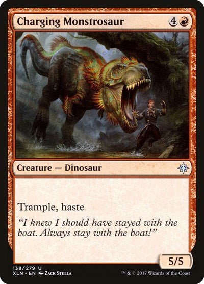 Charging Monstrosaur (XLN) #138 Uncommon (Lightly Played) Ixalan Magic: The Gathering: 2017