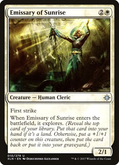 Emissary of Sunrise (XLN) #10 Uncommon (Lightly Played) Ixalan Magic: The Gathering: 2017
