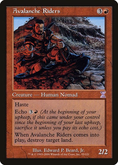 Avalanche Riders (TSB) #55 Special (Moderately Played) Timeshifted Magic: The Gathering: 2006