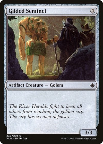 Gilded Sentinel (XLN) #239 Common (Lightly Played) Ixalan Magic: The Gathering: 2017