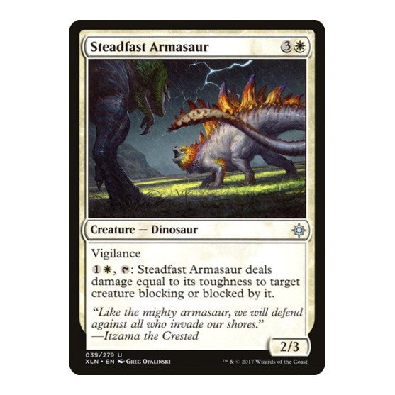 Steadfast Armasaur (XLN) #39 Uncommon (Lightly Played) Ixalan Magic: The Gathering: 2017