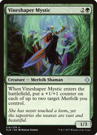 Vineshaper Mystic (XLN) #214 Uncommon (Lightly Played) Ixalan Magic: The Gathering: 2017