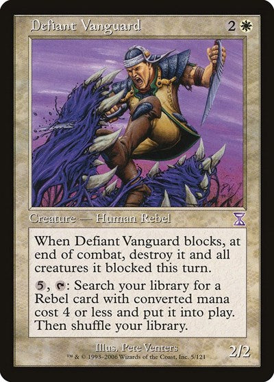 Defiant Vanguard (TSB) #5 Special (Lightly Played) Timeshifted Magic: The Gathering: 2006