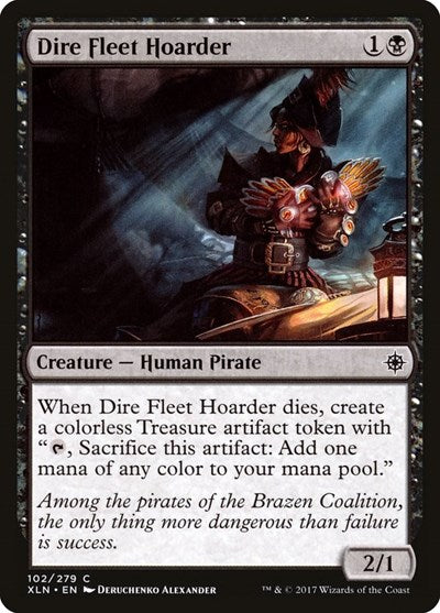 Dire Fleet Hoarder (XLN) #102 Common (Lightly Played) Ixalan Magic: The Gathering: 2017