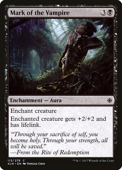 Mark of the Vampire (XLN) #113 Common (Lightly Played) Ixalan Magic: The Gathering: 2017