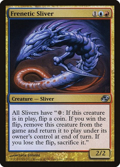 Frenetic Sliver (PLC) #157 Uncommon (Lightly Played) Planar Chaos Magic: The Gathering: 2007