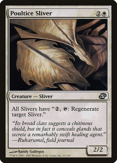Poultice Sliver (PLC) #11 Common (Lightly Played) Planar Chaos Magic: The Gathering: 2007