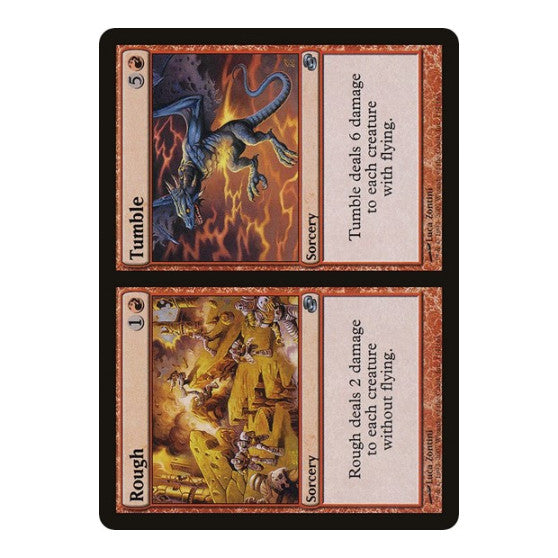 Rough // Tumble (PLC) #114 Uncommon (Moderately Played) Planar Chaos Magic: The Gathering: 2007