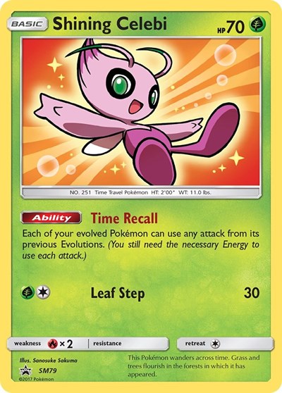 Shining Celebi SM79 (SMP) #SM79 Promo (Holofoil Near Mint) SM Promos Pokemon: 2016