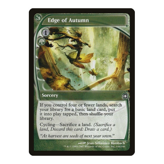 Edge of Autumn (FUT) #144 Common (Lightly Played) Future Sight Magic: The Gathering: 2007