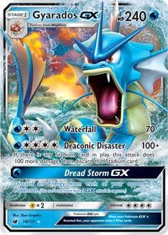 Gyarados GX (SM04) #18/111 Ultra Rare (Holofoil Near Mint) SM - Crimson Invasion Pokemon: 2017