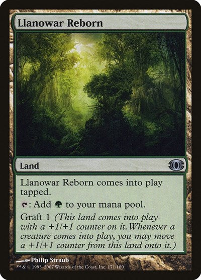 Llanowar Reborn (FUT) #171 Uncommon (Moderately Played) Future Sight Magic: The Gathering: 2007