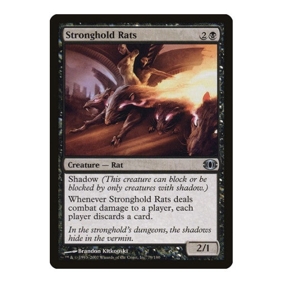 Stronghold Rats (FUT) #79 Uncommon (Damaged) Future Sight Magic: The Gathering: 2007
