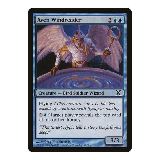 Aven Windreader (10E) #69 Common (Lightly Played) 10th Edition Magic: The Gathering: 2007
