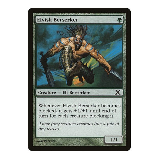 Elvish Berserker (10E) #260 Common (Lightly Played) 10th Edition Magic: The Gathering: 2007