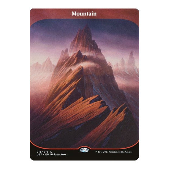 Mountain (UST) #215 Land Unstable Magic: The Gathering: 2017