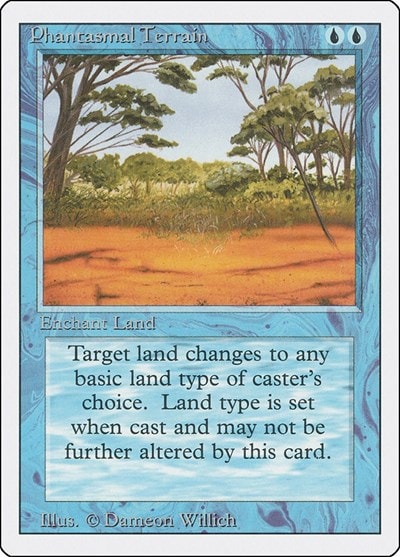 Phantasmal Terrain (3ED) #70 Common Revised Edition Magic: The Gathering: 1994