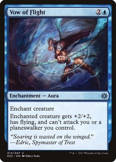 Vow of Flight (E02) #14 Uncommon (Lightly Played) Explorers of Ixalan Magic: The Gathering: 2017