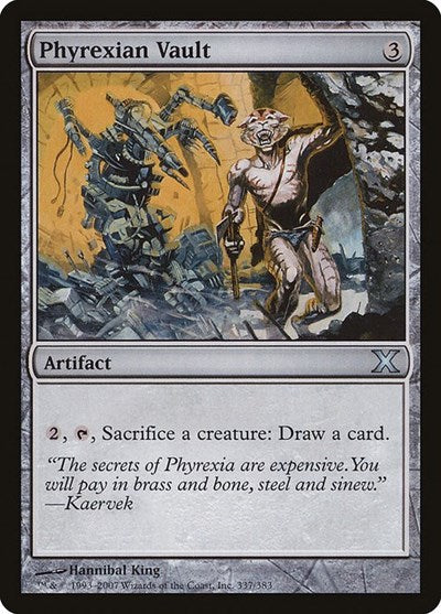 Phyrexian Vault (10E) #337 Uncommon (Moderately Played) 10th Edition Magic: The Gathering: 2007