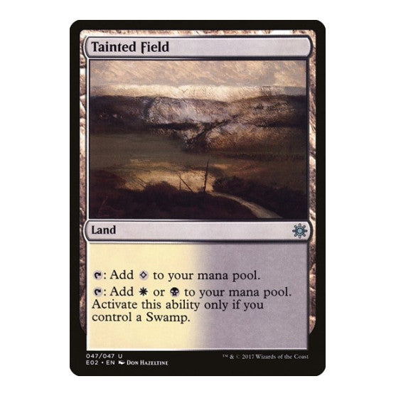 Tainted Field (E02) #47 Uncommon (Lightly Played) Explorers of Ixalan Magic: The Gathering: 2017