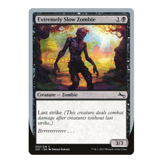 Extremely Slow Zombie (A) (UST) #54 Common (Lightly Played) Unstable Magic: The Gathering: 2017