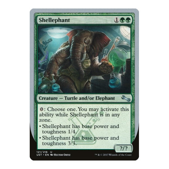 Shellephant (UST) #121 Uncommon (Lightly Played) Unstable Magic: The Gathering: 2017