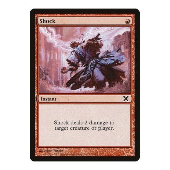Shock (10E) #232 Common (Moderately Played) 10th Edition Magic: The Gathering: 2007