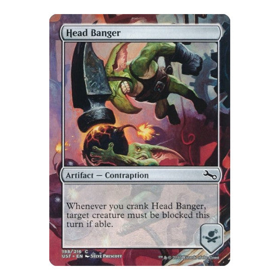 Head Banger (UST) #188 Common (Lightly Played) Unstable Magic: The Gathering: 2017