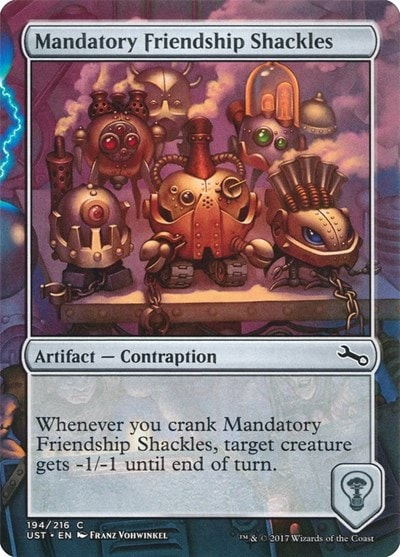 Mandatory Friendship Shackles (UST) #194 Common (Lightly Played) Unstable Magic: The Gathering: 2017