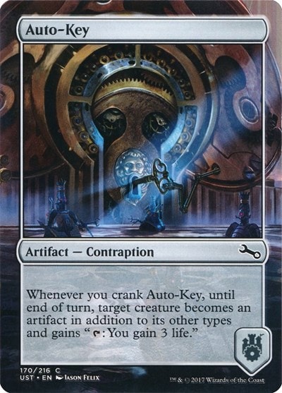 Auto Key (UST) #170 Common (Lightly Played) Unstable Magic: The Gathering: 2017