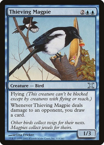 Thieving Magpie (10E) #115★ Uncommon (Lightly Played) 10th Edition Magic: The Gathering: 2007