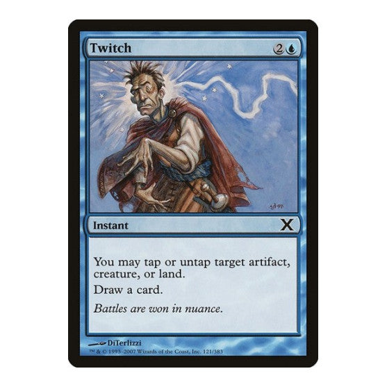 Twitch (10E) #121 Common (Lightly Played) 10th Edition Magic: The Gathering: 2007