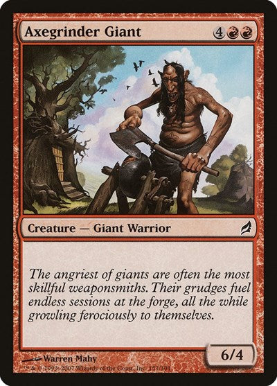 Axegrinder Giant (LRW) #151 Common (Lightly Played) Lorwyn Magic: The Gathering: 2007