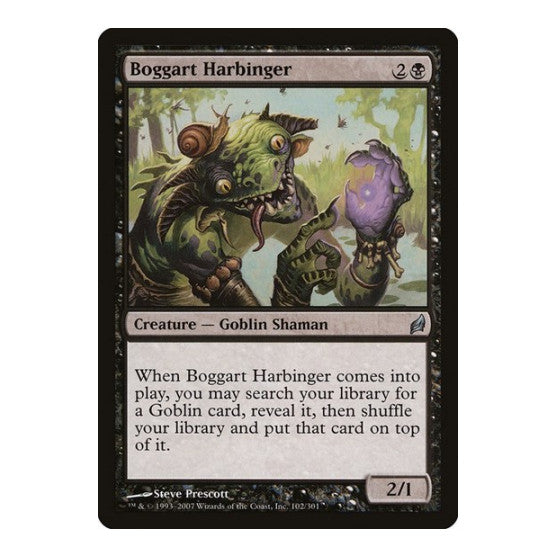 Boggart Harbinger (LRW) #102 Uncommon (Lightly Played) Lorwyn Magic: The Gathering: 2007