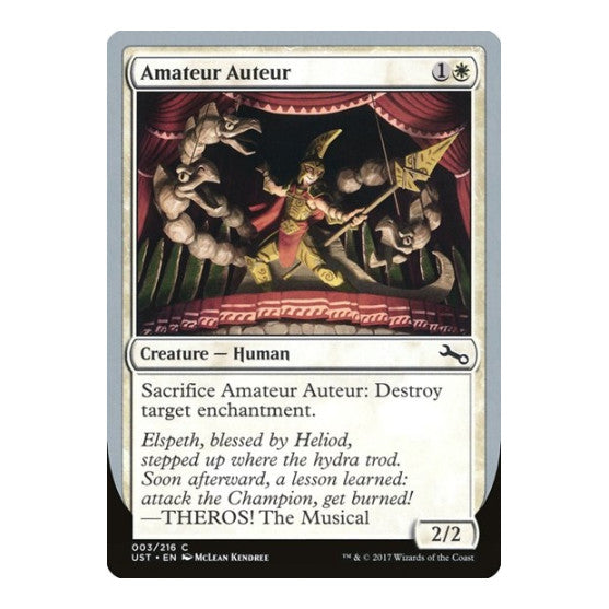 Amateur Auteur (C) (UST) #3 Common (Lightly Played) Unstable Magic: The Gathering: 2017