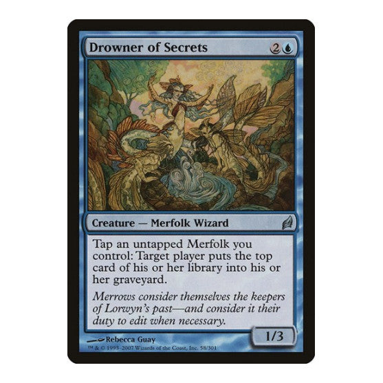 Drowner of Secrets (LRW) #58 Uncommon Lorwyn Magic: The Gathering: 2007