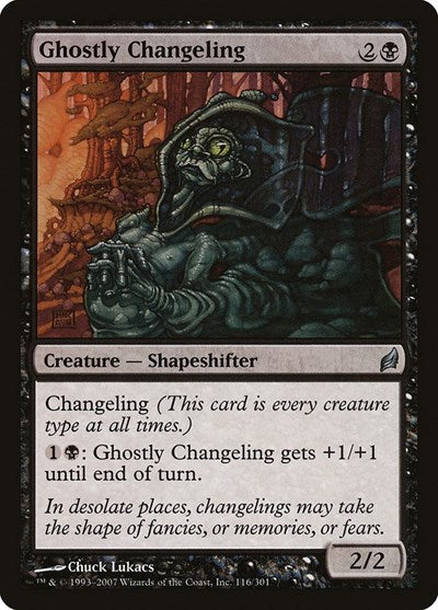 Ghostly Changeling (LRW) #116 Uncommon (Lightly Played) Lorwyn Magic: The Gathering: 2007