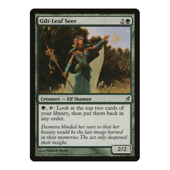 Gilt-Leaf Seer (LRW) #215 Common (Lightly Played) Lorwyn Magic: The Gathering: 2007