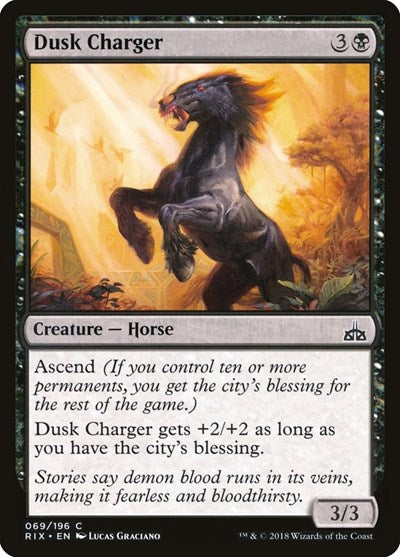 Dusk Charger (RIX) #69 Common (Lightly Played) Rivals of Ixalan Magic: The Gathering: 2018
