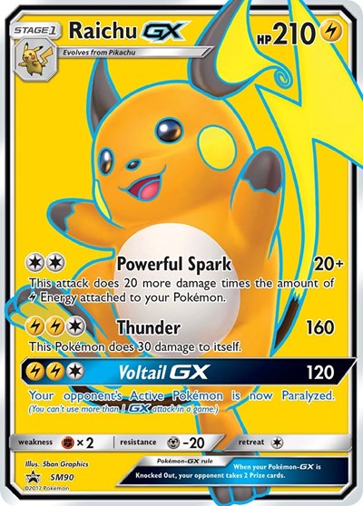 Raichu GX - SM90 (SMP) #SM90 Promo SM Promos Pokemon: 2016