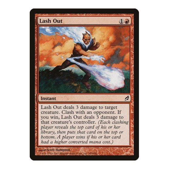 Lash Out (LRW) #183 Common (Lightly Played) Lorwyn Magic: The Gathering: 2007