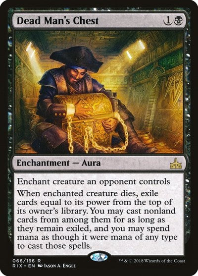 Dead Mans Chest (RIX) #66 Rare Rivals of Ixalan Magic: The Gathering: 2018