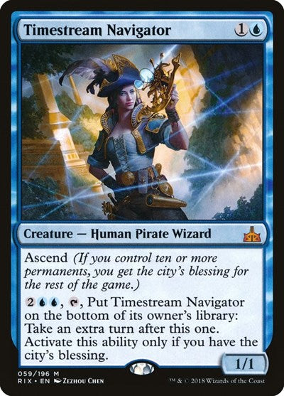 Timestream Navigator (RIX) #59 Mythic Rare (Lightly Played) Rivals of Ixalan Magic: The Gathering: 2018
