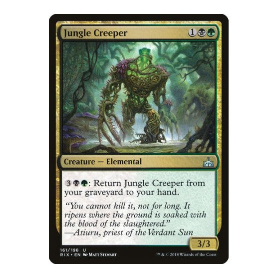 Jungle Creeper (RIX) #161 Uncommon (Lightly Played) Rivals of Ixalan Magic: The Gathering: 2018