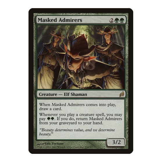 Masked Admirers (LRW) #230 Rare Lorwyn Magic: The Gathering: 2007