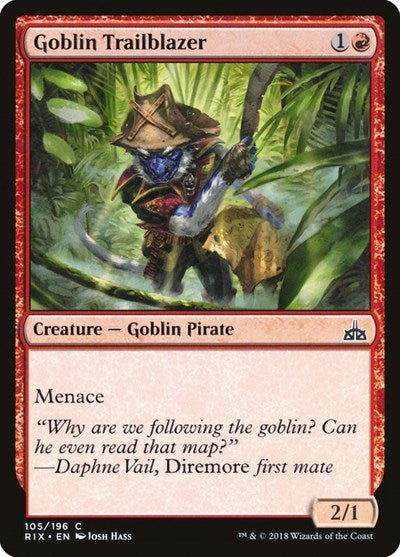 Goblin Trailblazer (RIX) #105 Common (Lightly Played) Rivals of Ixalan Magic: The Gathering: 2018